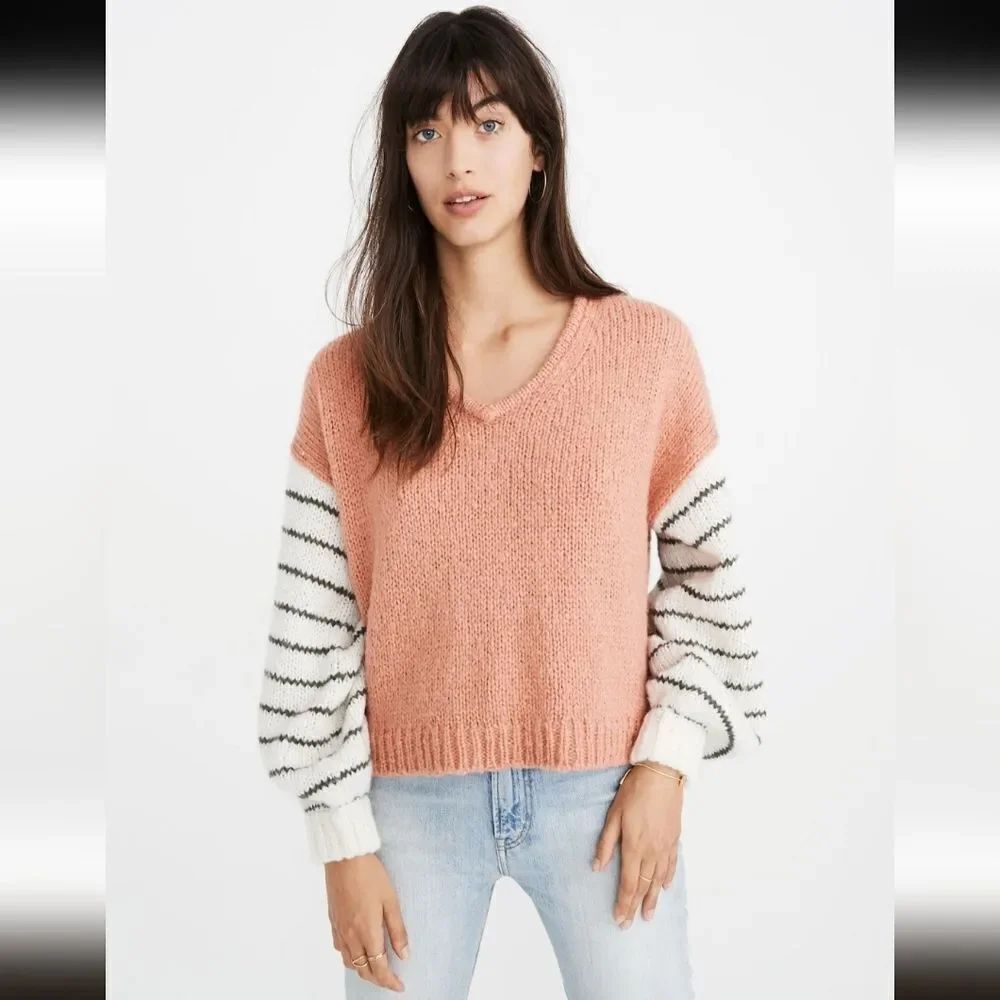 Madewell Balloon Sleeve Pullover Sweater Size XS